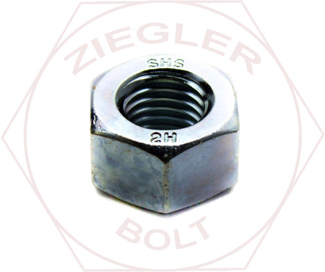 5/16-18 A194 2H HEAVY HEX NUT ZINC