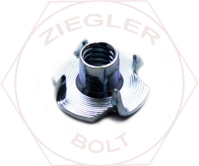 5/16-18 X 5/8 TEE NUT - 4 PRONG ZINC