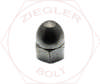 1/4-20 ACORN CAP NUT-MILLED HI/CR ZINC