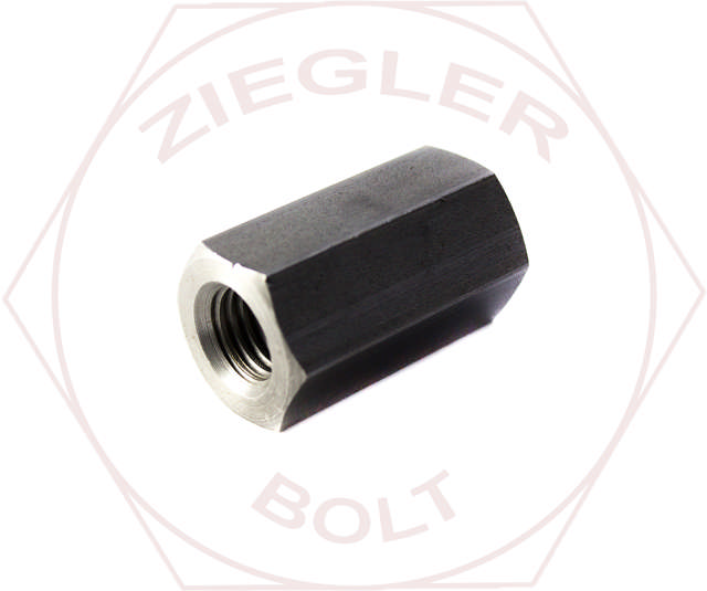 M6-1 X 38MM HEX COUPLING NUT PLAIN