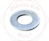 1 X 1-1/4 SHIM WASHER - 14 GAUGE ZINC