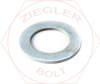 1 X 1-1/2 SHIM WASHER - 18 GAUGE ZINC