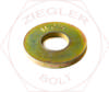 1 USS EXTRA THICK FLAT WASHER THRU-HARD Z/YELLOW