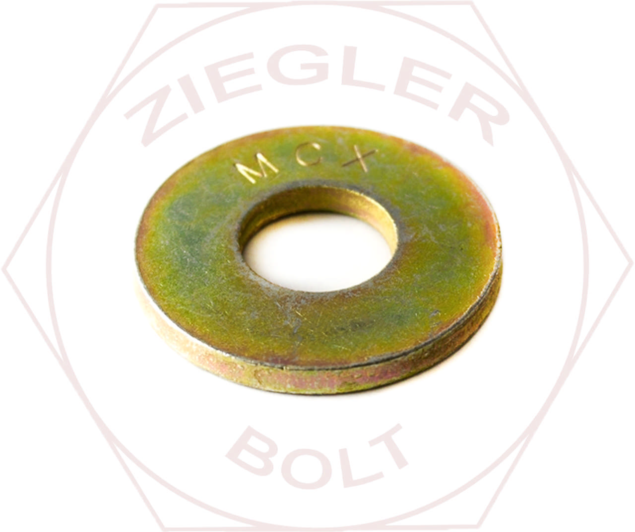 1 USS EXTRA THICK FLAT WASHER THRU-HARD Z/YELLOW