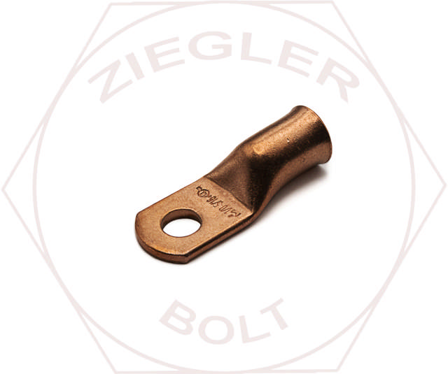  1/0 WIRE 5/16 ST H.D. ELEC LUG UNPLATED COPPER