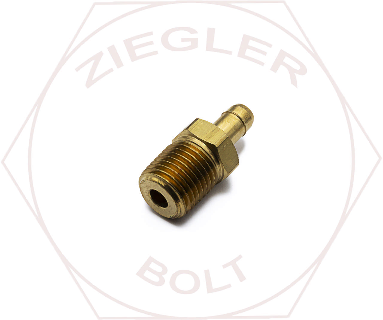 3/8 X 1/4 POLY BARB MALE CONNECTORS BRASS