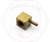 1/4 X 1/4 POLY BARB 90° FEMALE ELBOWS BRASS