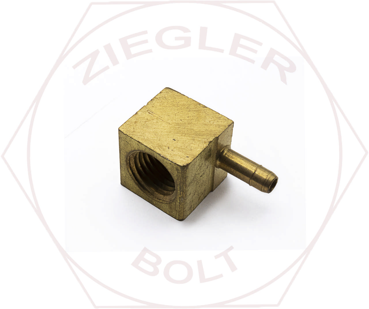 1/4 X 1/4 POLY BARB 90° FEMALE ELBOWS BRASS