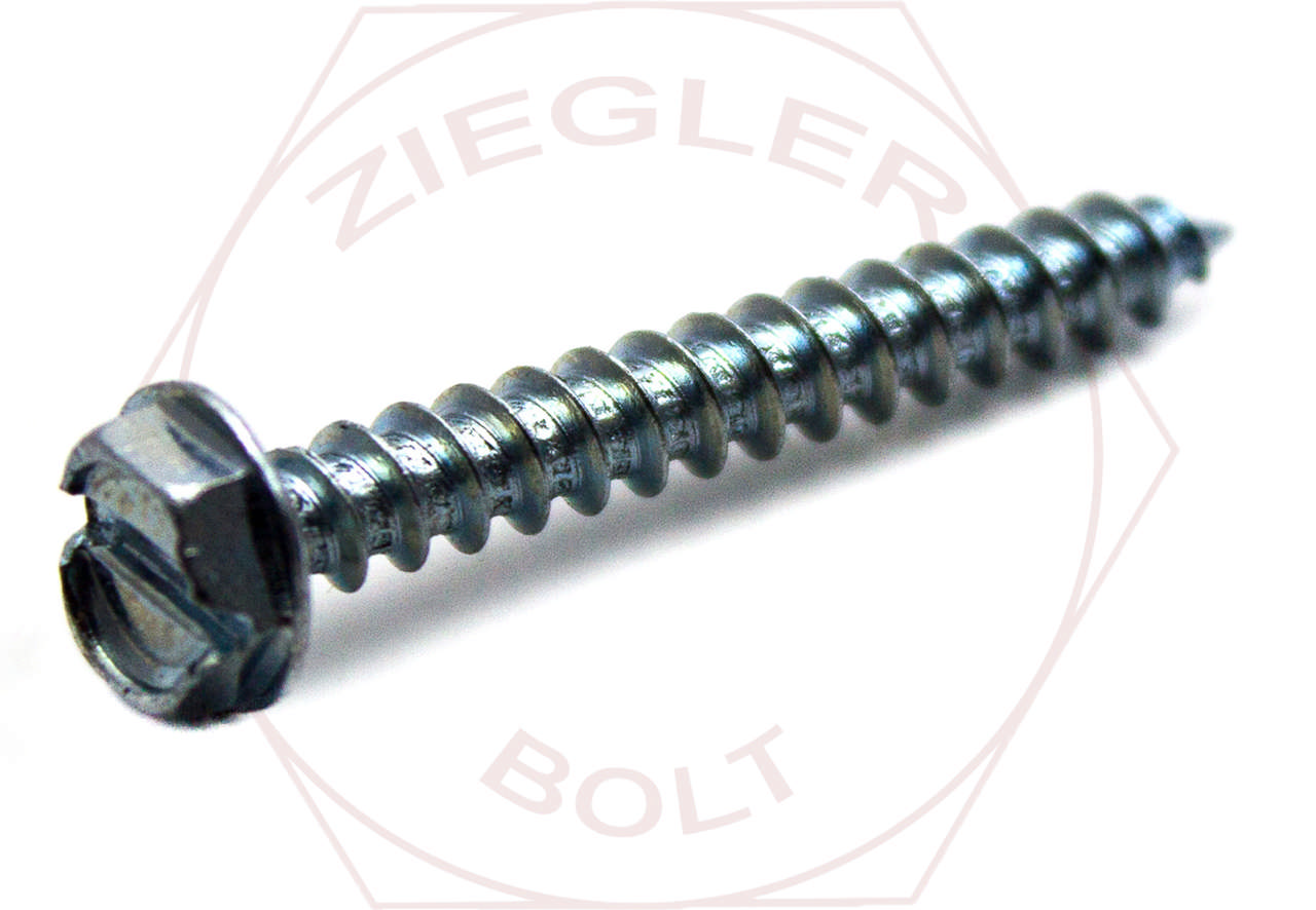 5/16-9 X 1 SLOT IND HEX WASH T/S ZINC