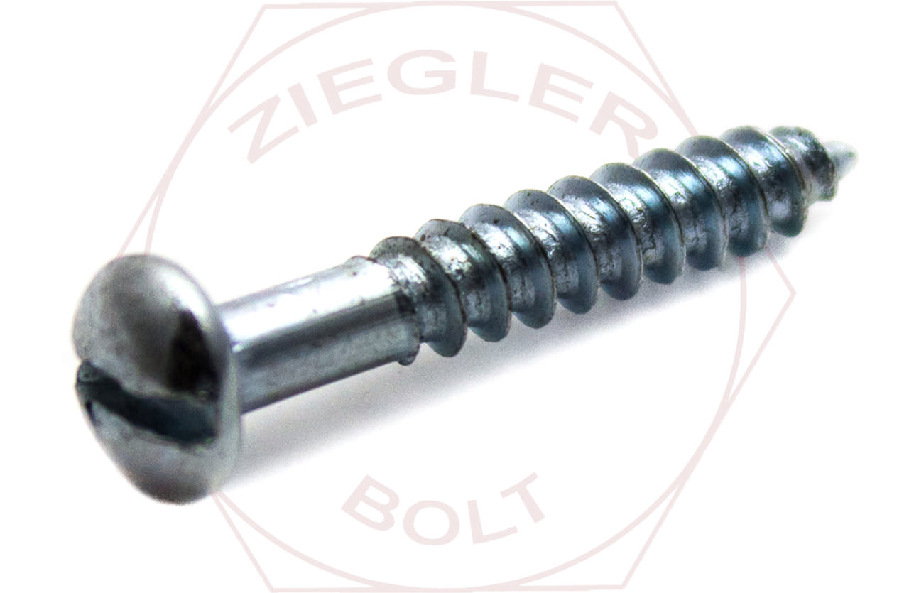 #10 X 1 SLOT ROUND W/S ZINC