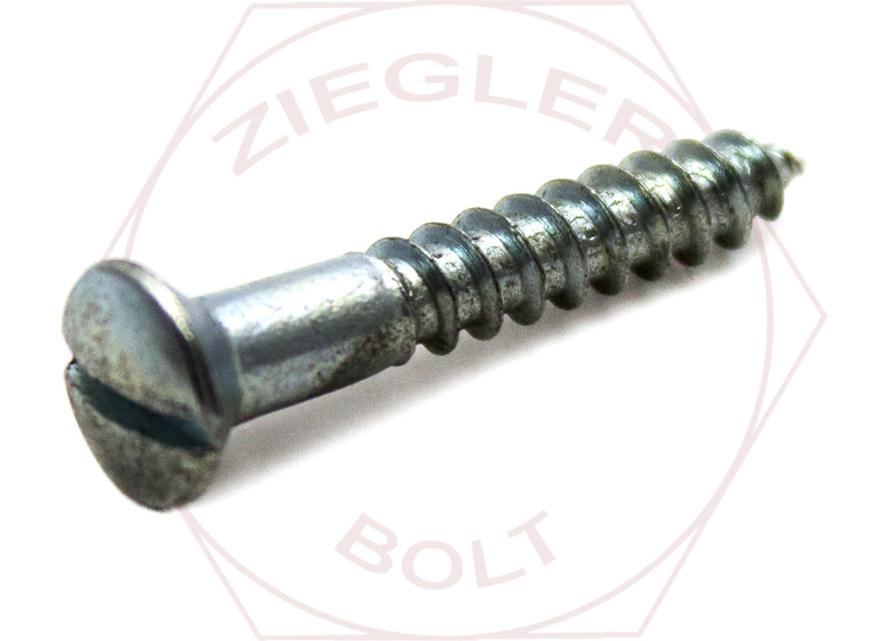 #10 X 1 SLOT OVAL W/S ZINC