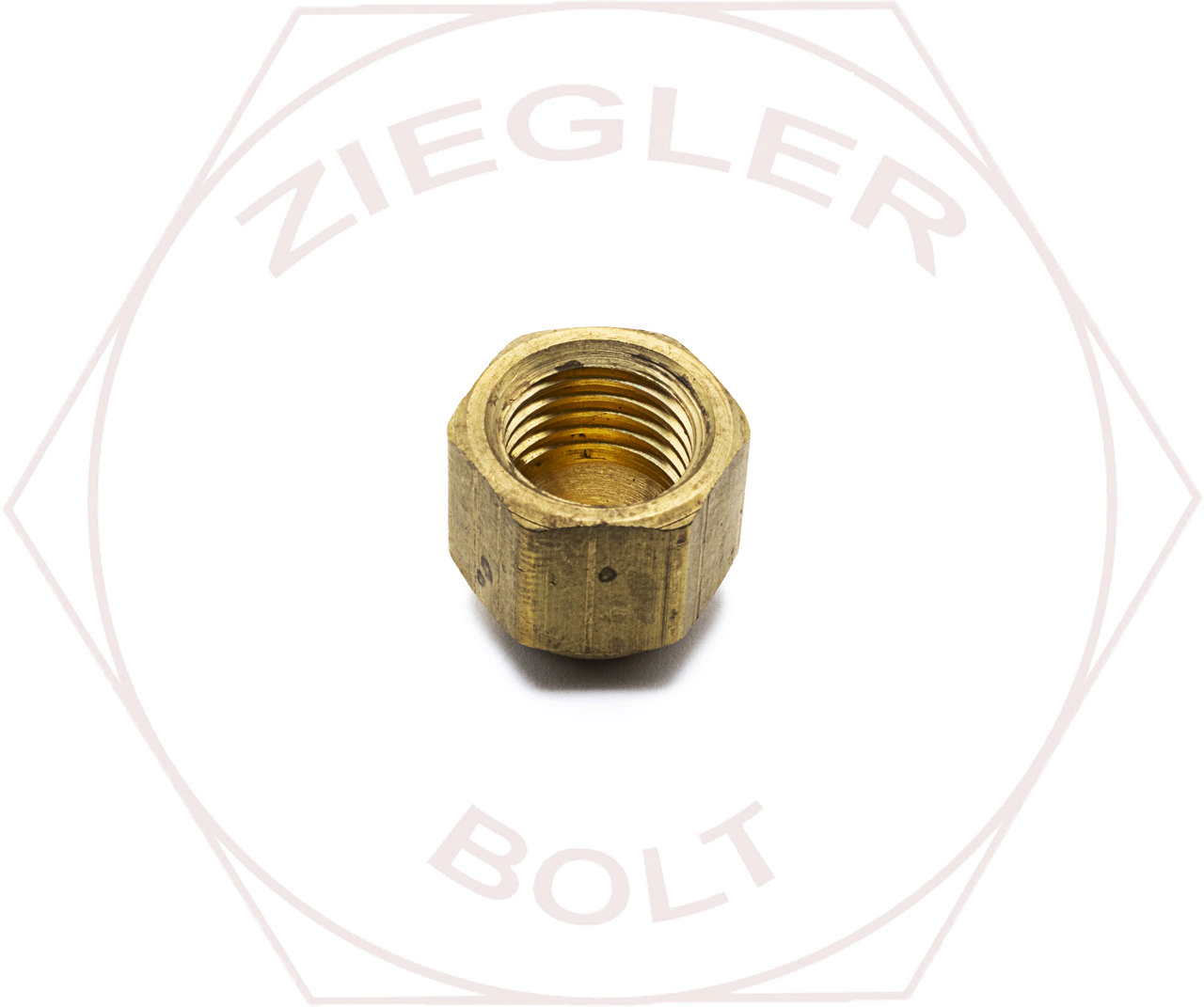 1/4 SAE 45° FLARE CAP BRASS