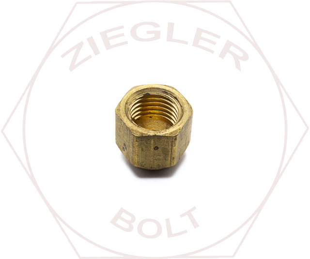 1/4 SAE 45° FLARE CAP BRASS