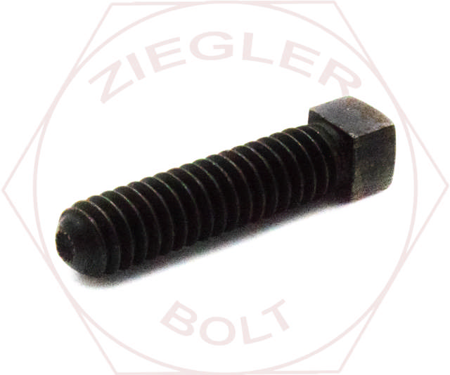 1/4-20 X 1 SQUARE HEAD SET KNURLED PT PLAIN