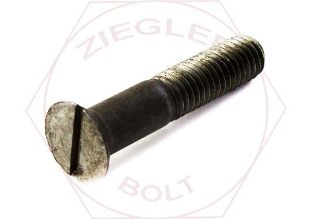 1-1/4-7 X 5 SLOTTED FLAT HD CAP SCREW PLAIN