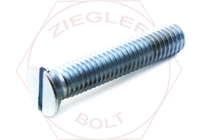 5/8-11 X 1-1/4 SLOT FLAT M/S ZINC