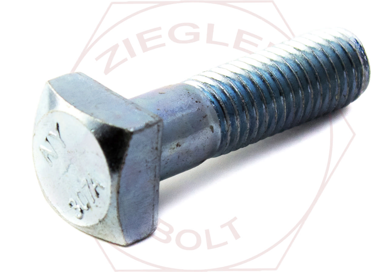 1/4-20 X 1 SQUARE HD BOLT GR 2 ZINC