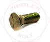 7/16-14 X 1-1/4 PLOW BOLT GR 5 ZINC/YELLOW