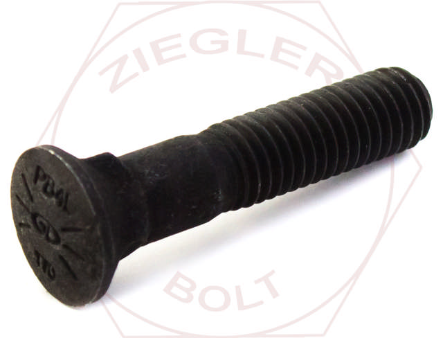 1-8 X 2 3/4 PLOW BOLT GR 8 PLAIN