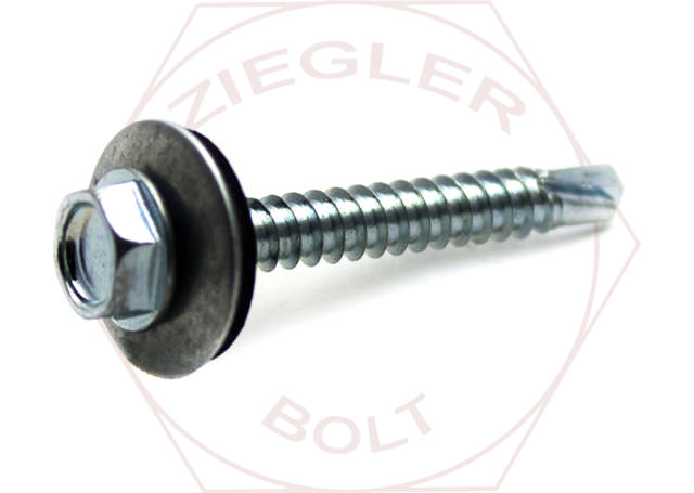 1/4-20 X 6 HEX WASHER HD TEK/5 W/NEO ZINC