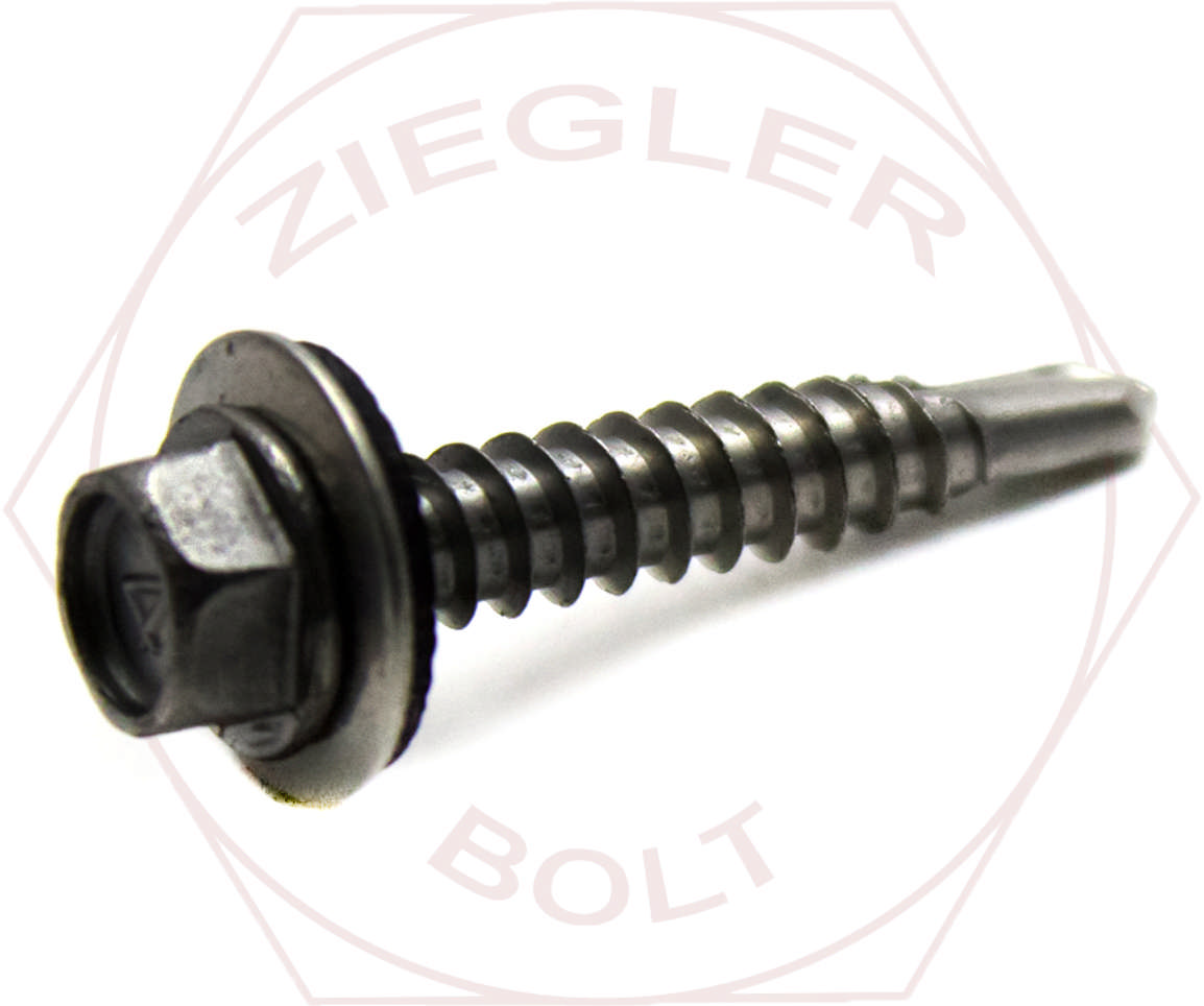 1/4 X 1 HEX WASHER HD TEKS W/NEO BOND 410 SS