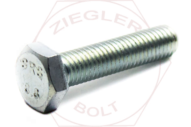 M10-1.5 X 10 HEX CAP SCREW 8.8 DIN 933 ZINC