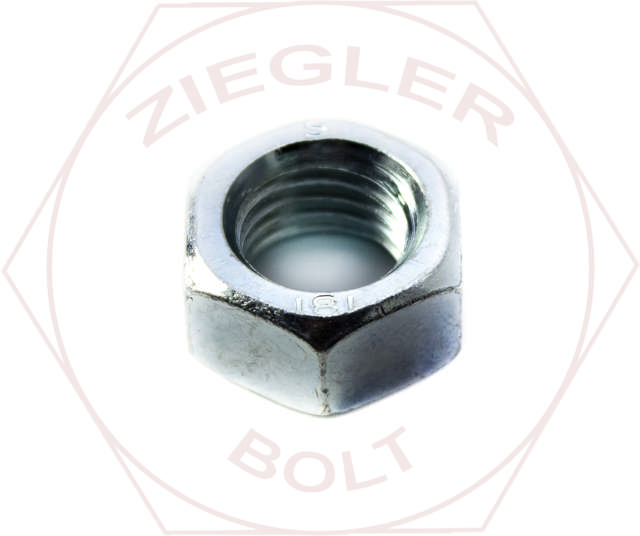 M10-1.25 HEX FINISH NUT DIN 934 ZINC
