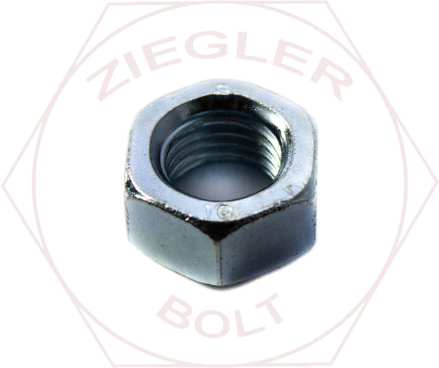 M10-1.25 HEX FINISH NUT CLASS 10 ZINC