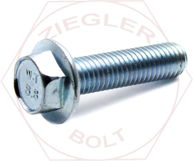 M10-1.5 X 20 HEX FLANGE BOLT 8.8 6921 ZINC