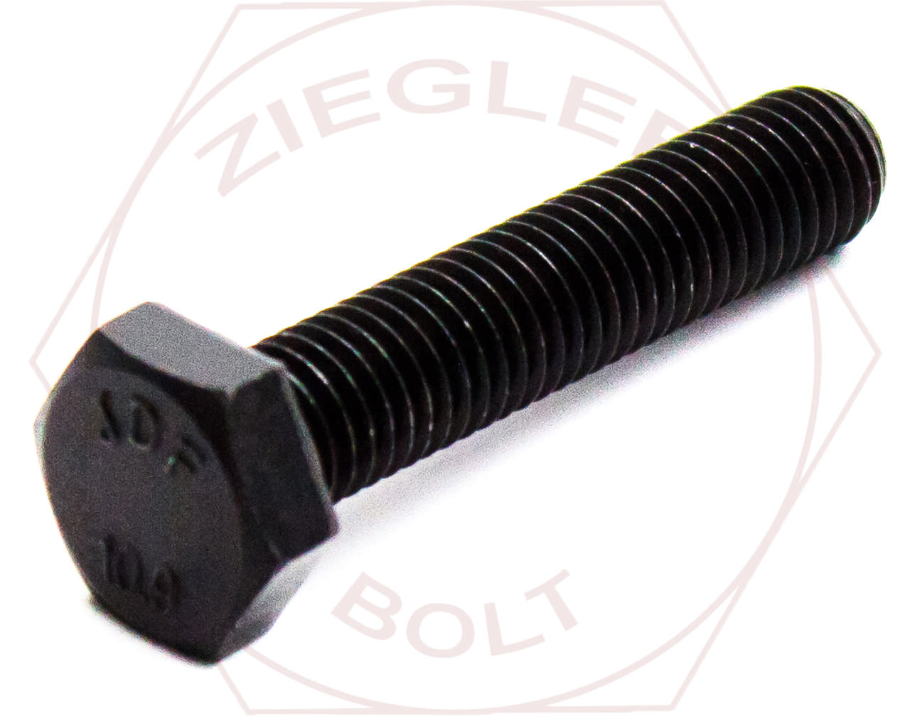 M10-1.5 X 12 HEX CAP SCREW DIN 933 GR 10.9