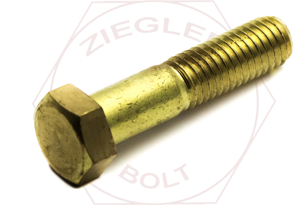 M10-1.5 X 30 HEX CAP SCREW DIN 933 BRASS