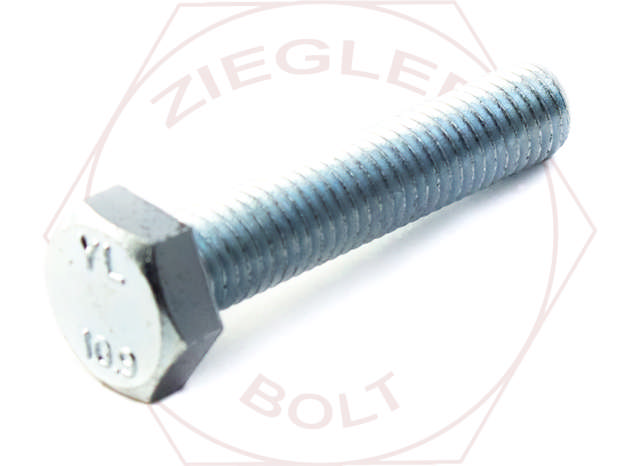 M10-1.5 X 100 HEX CAP SCREW DIN 933 GR 10.9 ZINC