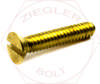 M10-1.5 X 25 SLOT FLAT M/S BRASS