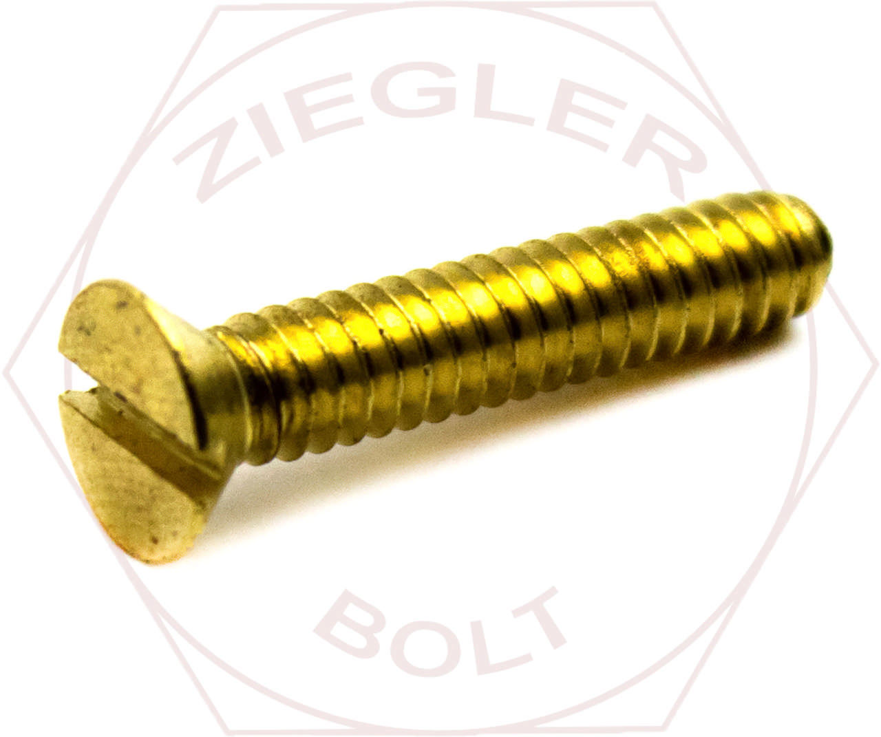 M10-1.5 X 25 SLOT FLAT M/S BRASS