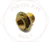 1/2 X 1 1/2 PIPE THREAD BULKHEAD COUPLING BRASS