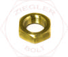 M10-1.5 HEX FIN JAM NUT BRASS