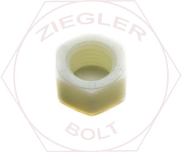 M10-1.5 HEX FINISH NUT PLASTIC NYLON