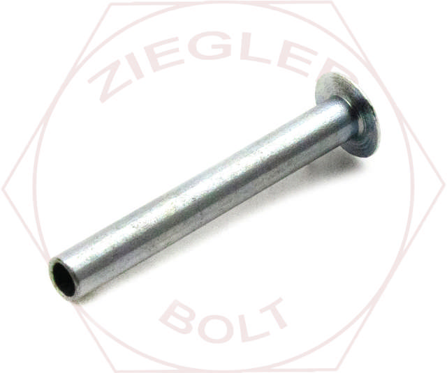 5/32 X 1-3/16 OVAL HD SEMI-TUBULAR RIVET ZINC