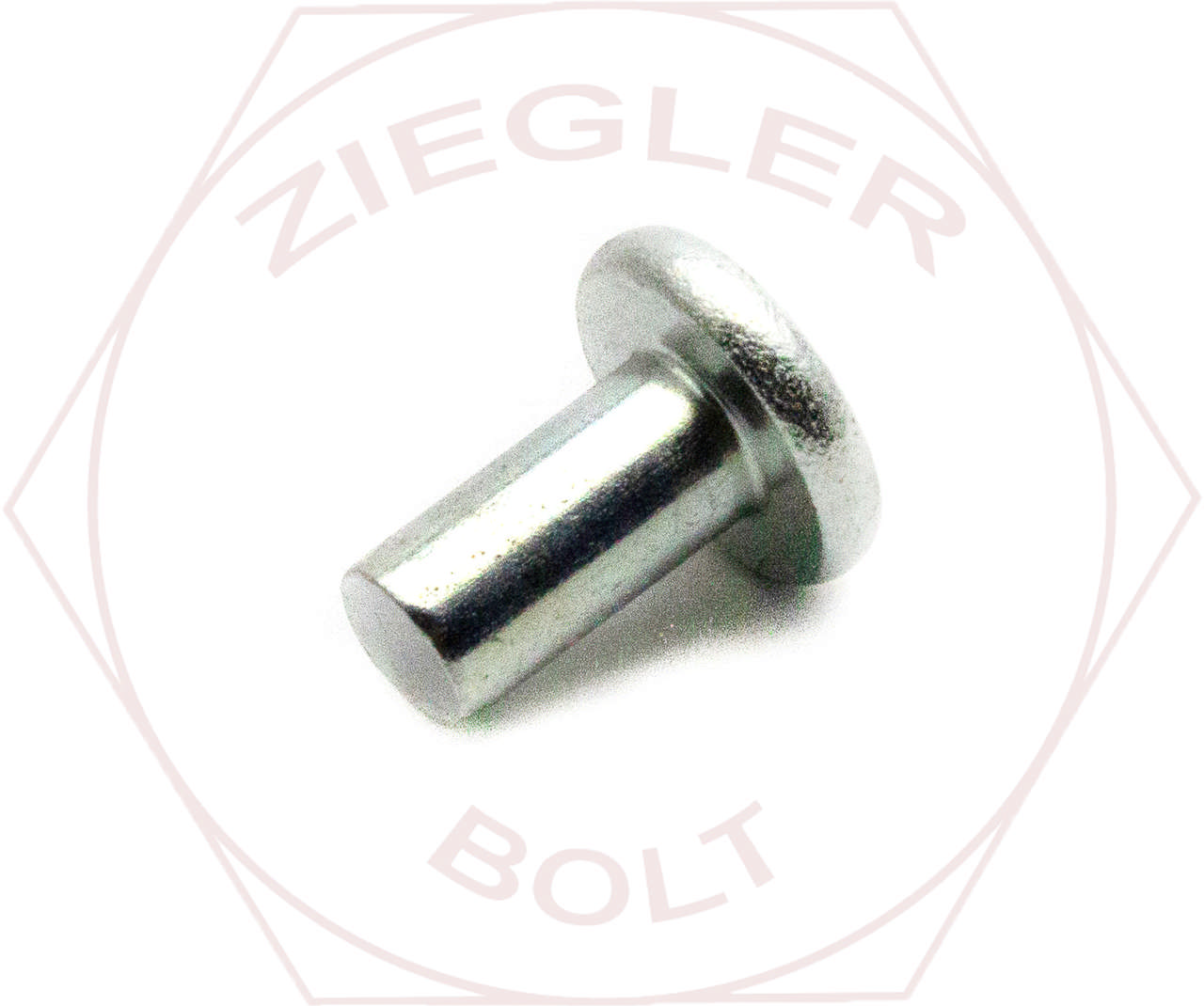 7/32 X 7/16 FLAT HEAD IRON RIVET ZINC