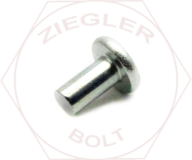 7/32 X 7/16 FLAT HEAD IRON RIVET ZINC