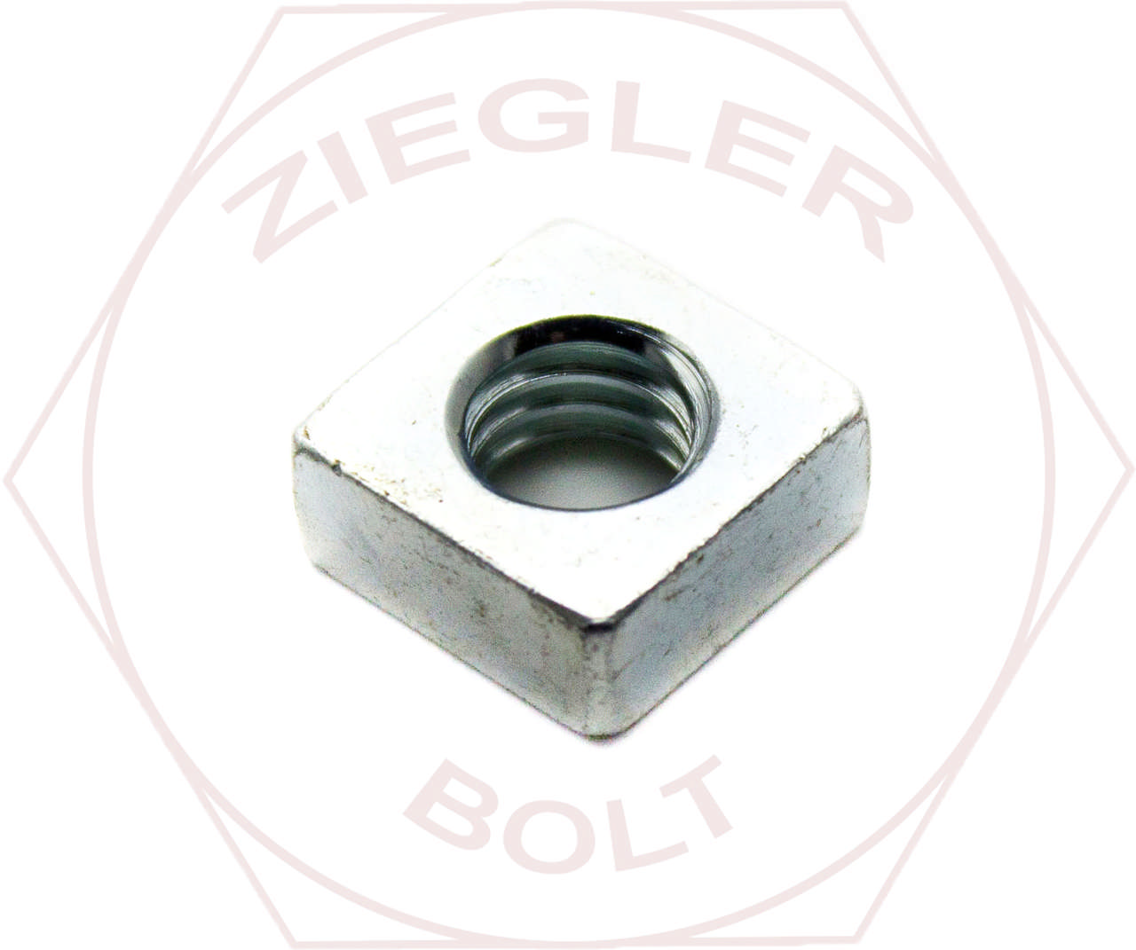 1/4-20 SQUARE MACHINE SCREW NUT ZINC