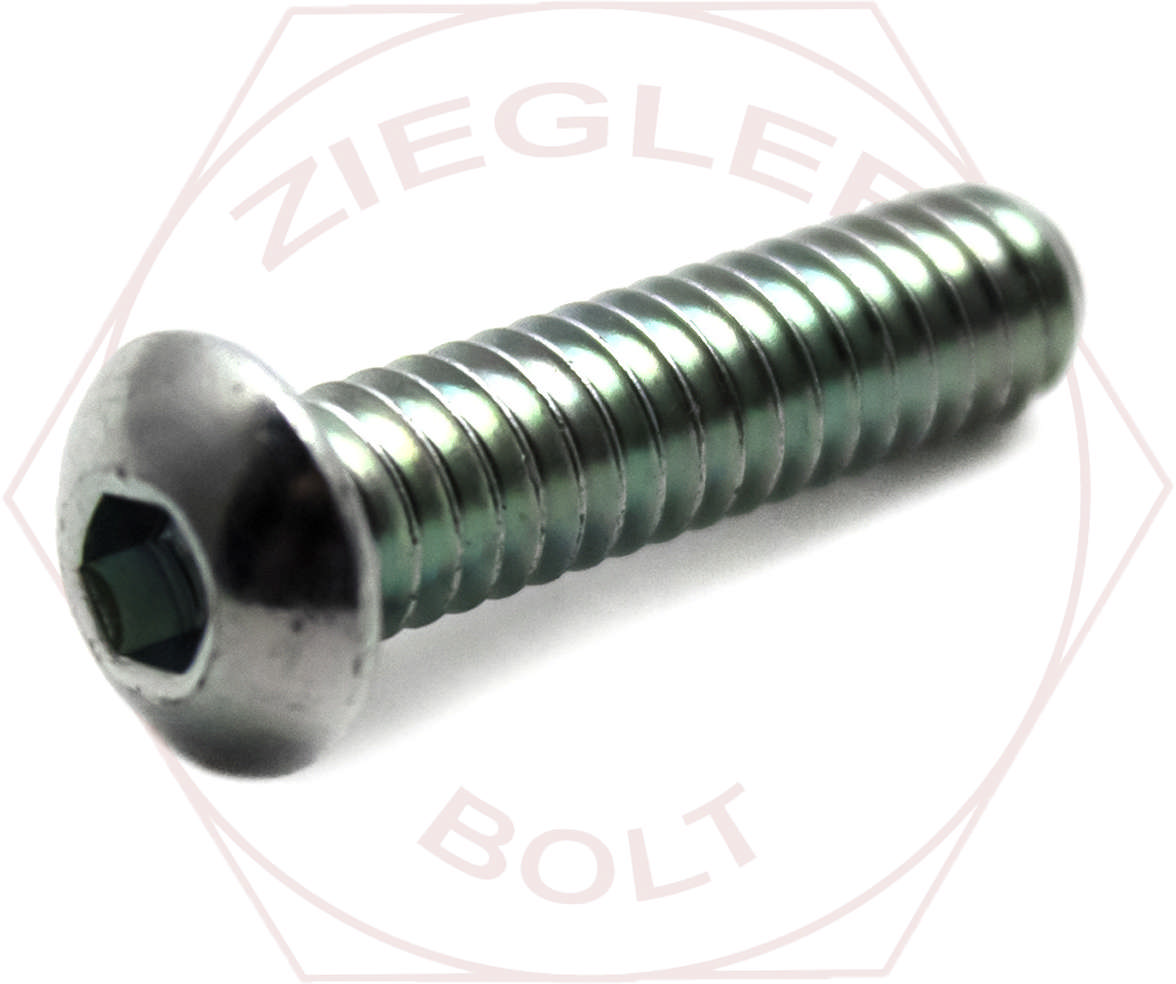 M10-1.5 X 16 BUTTON SOCKET SCREW DIN 7380 ZINC