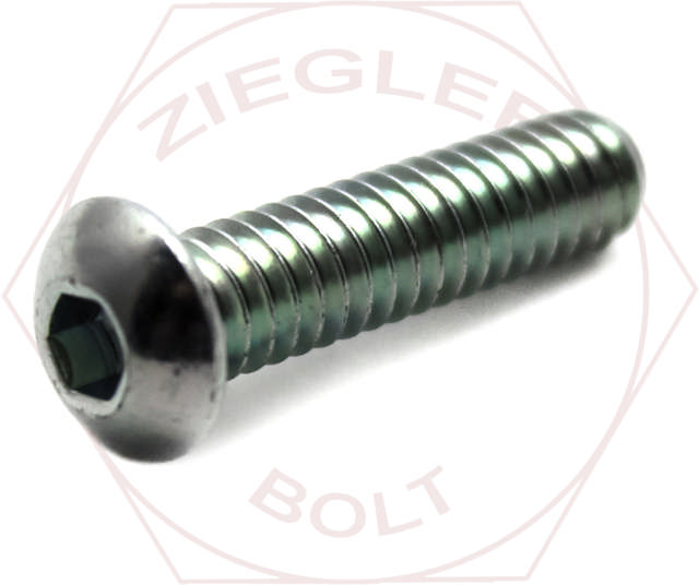 M10-1.5 X 40 BUTTON SOCKET CAP SCREW DIN 7380 ZINC