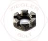  2-12 SLOTTED HEX JAM NUT FINE THREAD PLAIN