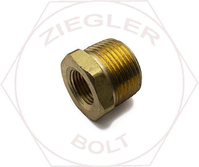 3/4 M X 3/8 F HEX PIPE REDUCER BUSHINGS BRASS