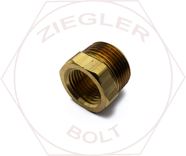 3/4F X 1/2M HEX PIPE REDUCER BUSHINGS BRASS