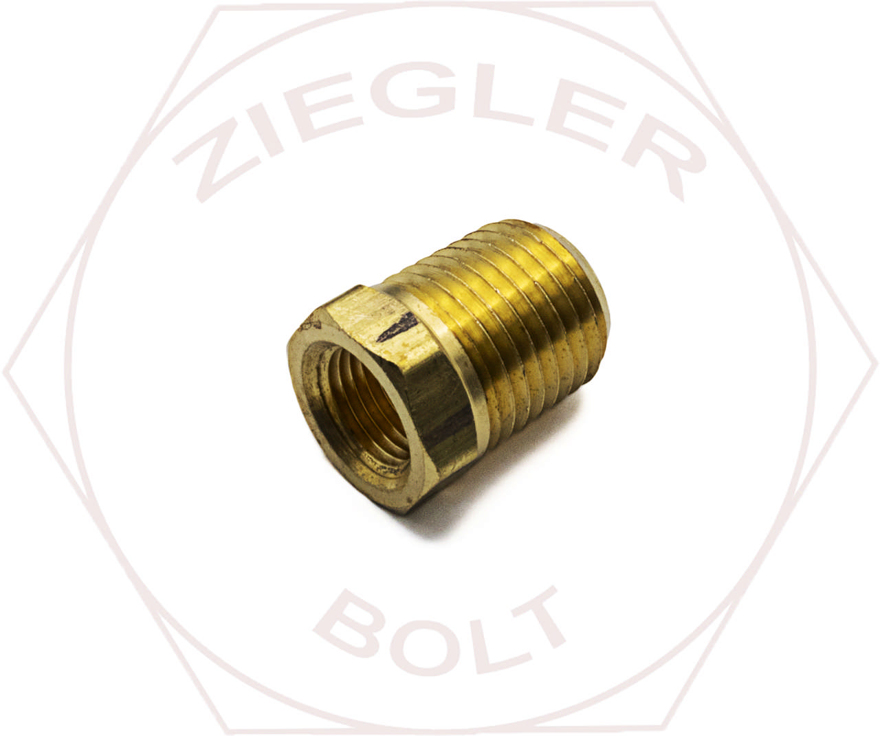 1/4 M X 1/8 F HEX PIPE REDUCER BUSHINGS BRASS