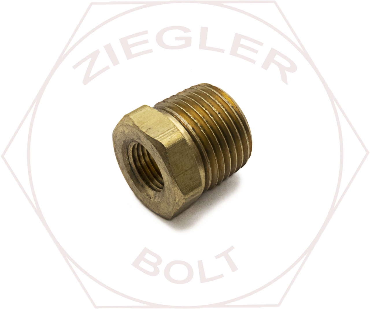 3/8 M X 1/8 F HEX PIPE REDUCER BUSHINGS BRASS