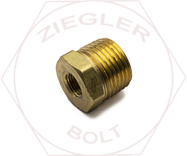1/2 M X 1/8 F HEX PIPE REDUCER BUSHINGS BRASS