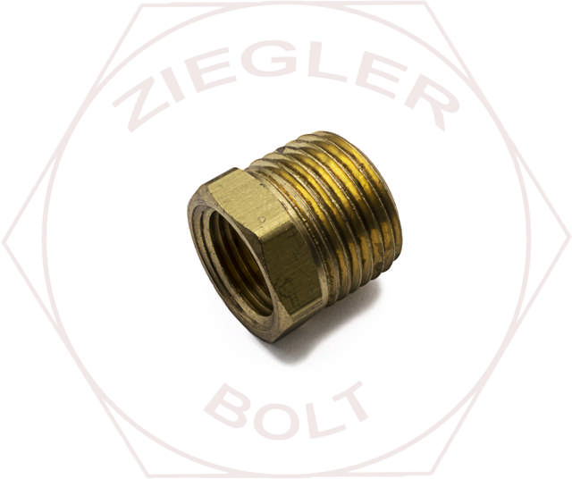 1/2 M X 3/8 F HEX PIPE REDUCER BUSHINGS BRASS